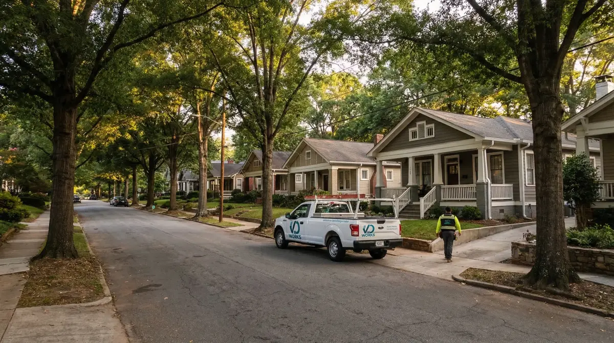 Residential property in Kirkwood Atlanta served by JD Works Electrical