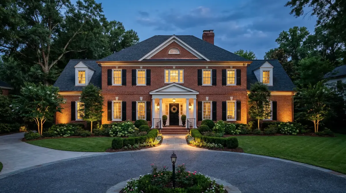 Colonial-style home in Brookhaven, GA served by JD Works Electrical