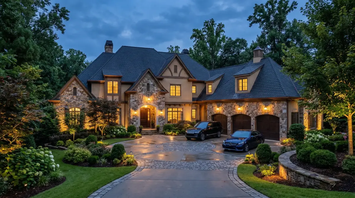 Executive home in Johns Creek, GA with professional electrical service by JD Works Electrical