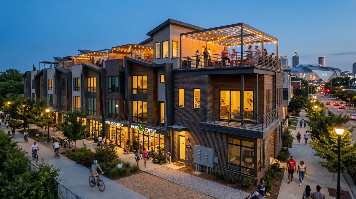 Old Fourth Ward townhome with electrical service by JD Works Electrical